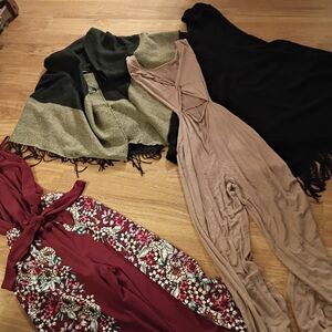 This Is A Four Piece Size Small Includes Jumpsuits And Two Ponchos